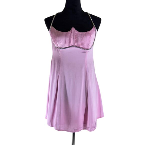 For Love & Lemons Elora Rhinestone Dress – NWT – Size Medium - Picture 1 of 16